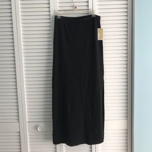 NWT Michael Kors black maxi skirt